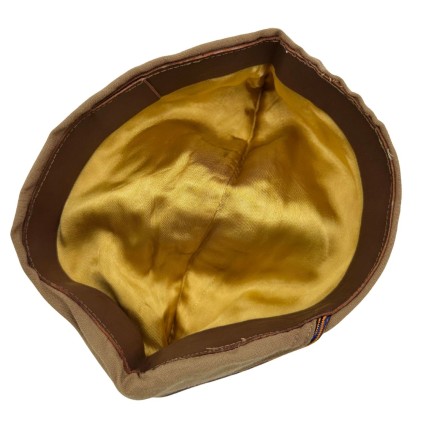 Calot de Sortie (Garrison Cap) US Army Air Forces – Tissu Chino – Piping Bleu/Orange – Fabrication Tailleur – Taille 7