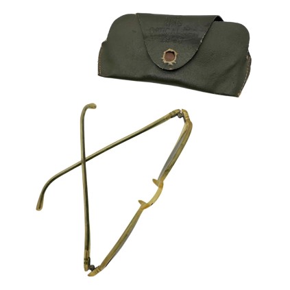 Lunettes solaire US Army Originales WWII – Fabrication RING – Verres Verts & Monture Bakélite