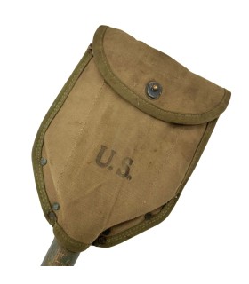 Pelle Pliante M-1943 US Army – Ensemble Complet – Pelle WOOD 1944 & Housse JORENSER 1944 – Nominative GAUTREAU