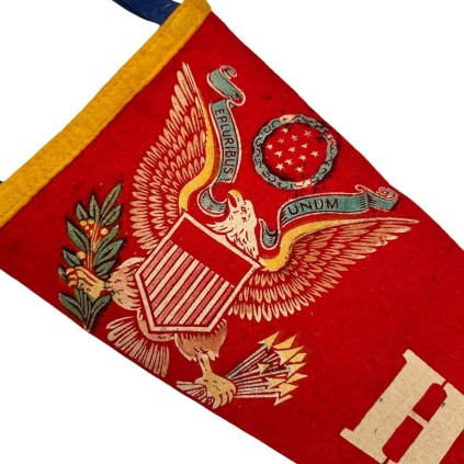 Fanion US Army – Fort Hamilton, New York – Dessin Aigle – WWII