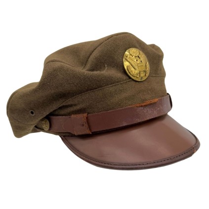 Casquette de Service Troupe USAAF – Modèle Crusher – Original WWII