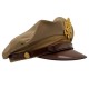 Casquette d'Officier USAAF "Crusher" – Modèle Été (Summer Service) – Taille 60 (Rare) – Fabrication Tailleur