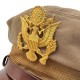 Casquette d'Officier USAAF "Crusher" – Modèle Été (Summer Service) – Taille 60 (Rare) – Fabrication Tailleur