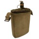 Gourde Individuelle British Army – Bidon Émaillé vert & Housse Feutre – Porte-bidon Web M.E. Co. 1943