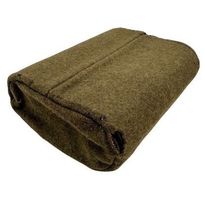 Gourde Individuelle British Army – Bidon Émaillé vert & Housse Feutre – Porte-bidon Web M.E. Co. 1943