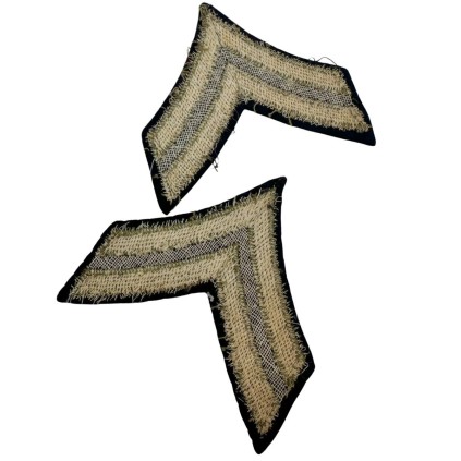Paire d'insignes de manche (Chevrons) – Grade de Caporal – US Army – Période 1941-1945
