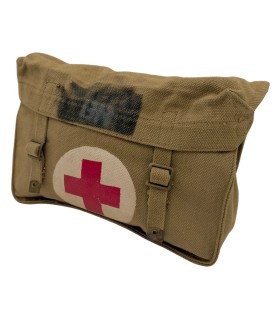 Musette Médicale de Terrain (Shell Dressing Bag) British Army Originale WWII – Pattern 1937