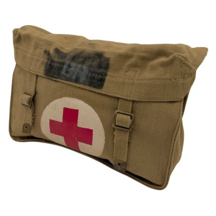 Musette Médicale de Terrain (Shell Dressing Bag) British Army Originale WWII – Pattern 1937