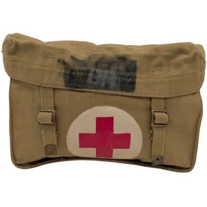 Musette Médicale de Terrain (Shell Dressing Bag) British Army Originale WWII – Pattern 1937