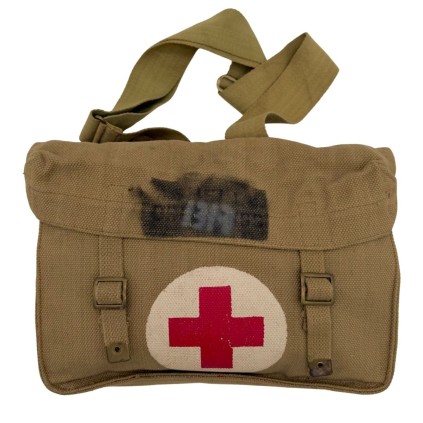 Musette Médicale de Terrain (Shell Dressing Bag) British Army Originale WWII – Pattern 1937