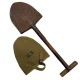 Pelle US (Shovel) US Army Modèle M-1910 (Manche en T) – Housse  B.B.S Co. – Datée 1943