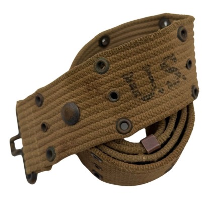 Ceinturon M-1936 Pistol Belt - Daté 1942 - Laundry Number B-1887