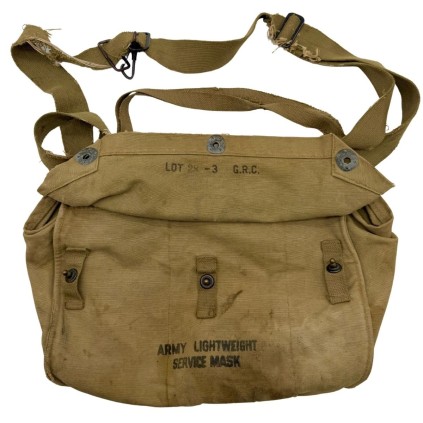 Musette M6 (Gas Mask Bag) - Marquages Nets - OD3 WWII