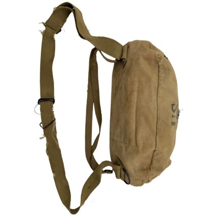 Musette M6 (Gas Mask Bag) - Marquages Nets - OD3 WWII