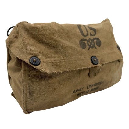 Musette M6 (Gas Mask Bag) - Marquages Nets - OD3 WWII