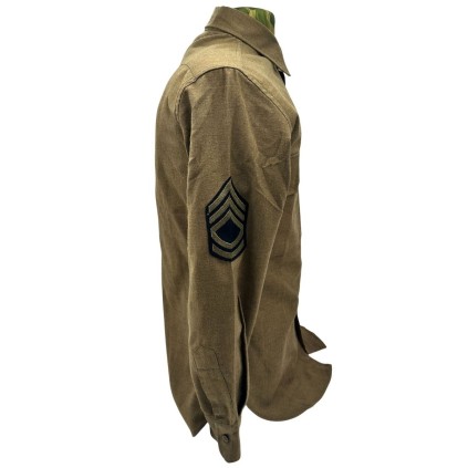 Chemise "Moutarde" US Army - Taille 14x33 - Grades Staff Sergeant