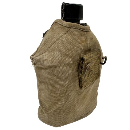 Ensemble Gourde US - Bidon B.M. CO. 1945 & Quart B.E. CO. 1944