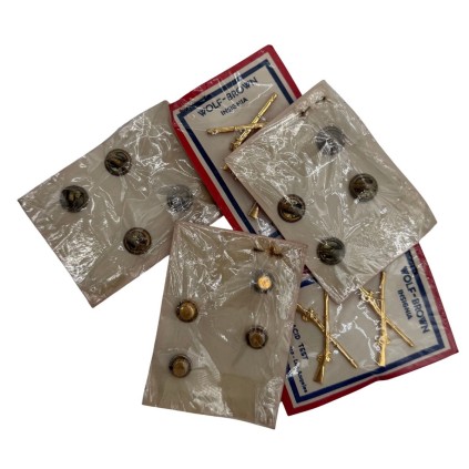 Insignes de Col Officier Infanterie - WOLF-BROWN - État NOS