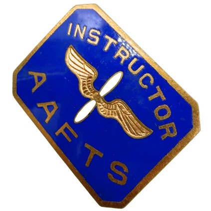 Insigne INSTRUCTOR AAFTS - Émail - WWII