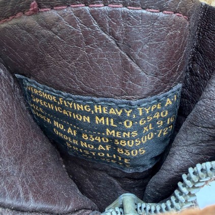 Bottes de vol A-1 en cuir pour USAAF