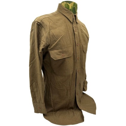 Chemise "Moutarde" Troupe US Army - Contrat Janvier 1942