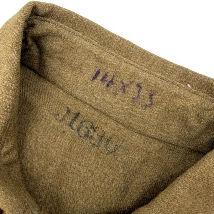 Chemise "Moutarde" Troupe US Army - Contrat Janvier 1942