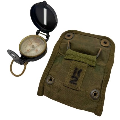 Boussole US Army Superior Magneto - 1945 - Pochette Lift-the-Dot