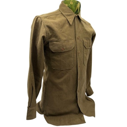 Chemise de troupe "Moutarde" - US Army WWII - 14 1/2 x 33