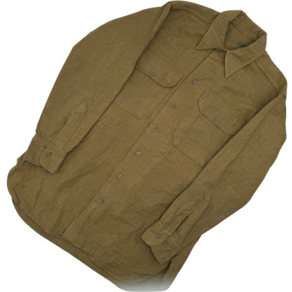 Chemise de troupe US "Moutarde" – Laine OD
