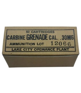 Reproduction Boîte de 50 Cartouches Carbine Grenade Cal. .30 M6