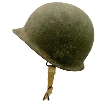 Casque US M1 – Pattes mobiles – Jugulaires OD3 – Liner IMP