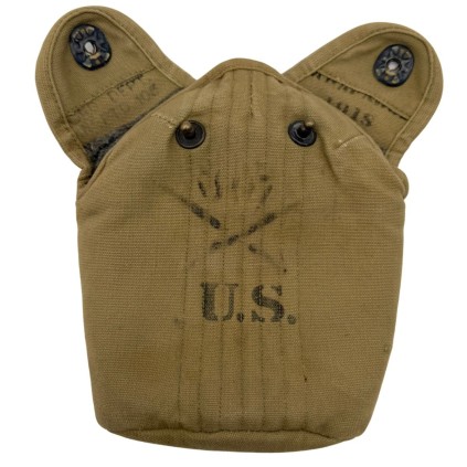 Ensemble Gourde US WWI – Daté 1918 – Régimenté