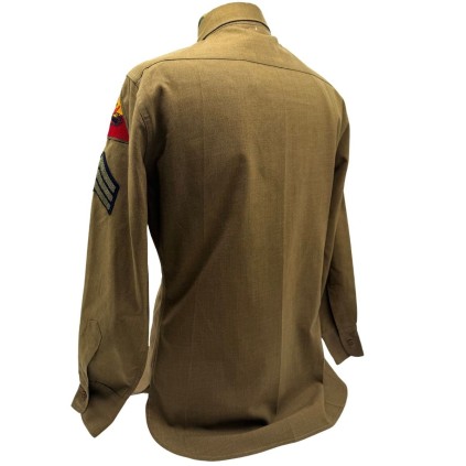 Chemise Moutarde US M37 - Sergent 4th Armored Division - WW2