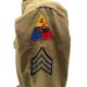 Chemise Moutarde US M37 - Sergent 4th Armored Division - WW2