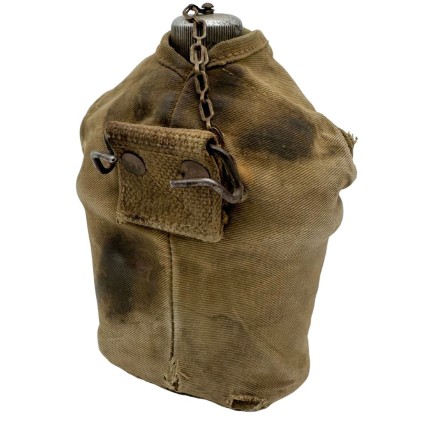 Ensemble Gourde US WW2 - Bidon Vollrath 1944 & Quart AGM Co 1918