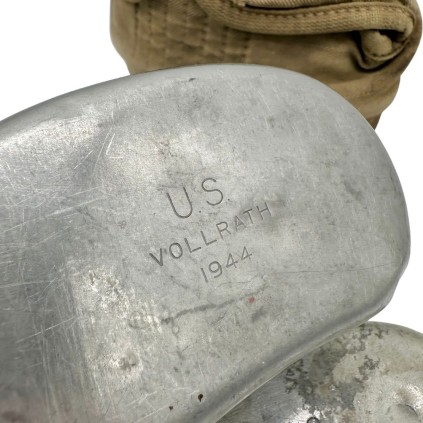 Ensemble Gourde US WW2 - Bidon Vollrath 1944 & Quart AGM Co 1918