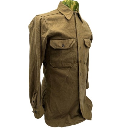 Chemise Moutarde US Army M37 - Troupe - Taille 14-32