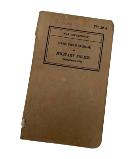 Basic field manual MP WW2