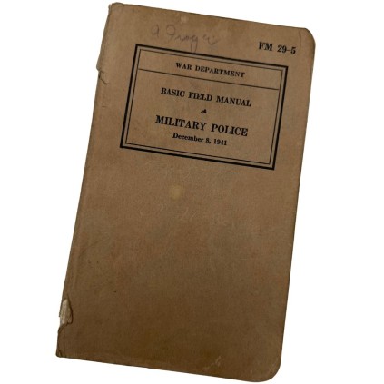 Basic field manual MP WW2