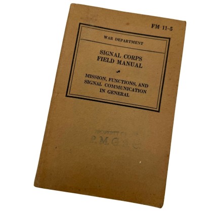 Manuel Militaire US Signal Corps