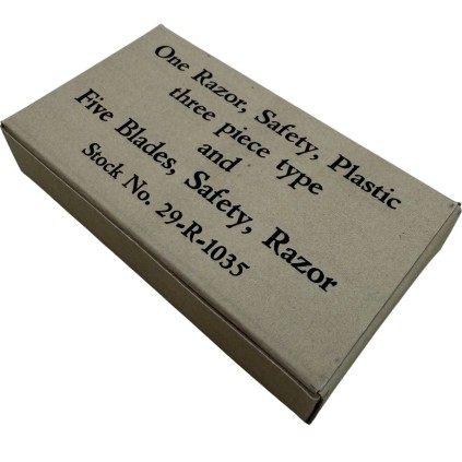 Set de Rasage "Clix" - Rasoir de Sécurité Plastique et Lames - Reproduction WW2