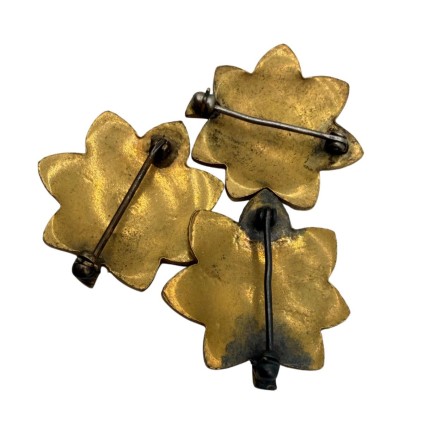 Ensemble de 3 insignes de grade de Major - Pin Back - US WW2