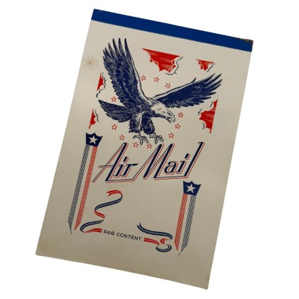 Bloc de papier à lettres "Air Mail" – Rag Content – US WW2