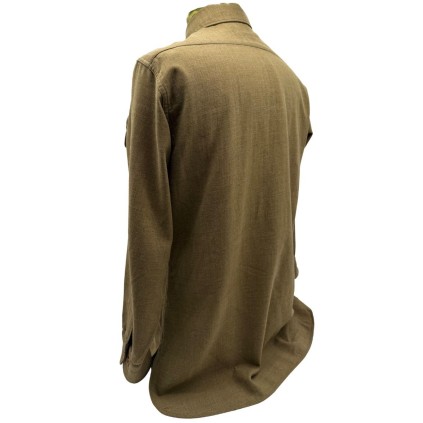 Chemise "Moutarde" M-1937 – Insigne "Ruptured Duck" – Originale US WW2