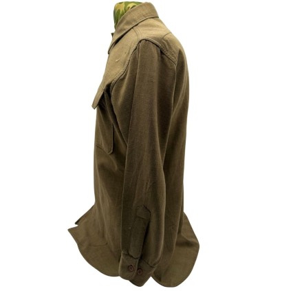 Chemise "Moutarde" M-1937 – Insigne "Ruptured Duck" – Originale US WW2