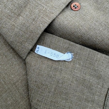 Chemise "Moutarde" M-1937 – Insigne "Ruptured Duck" – Originale US WW2