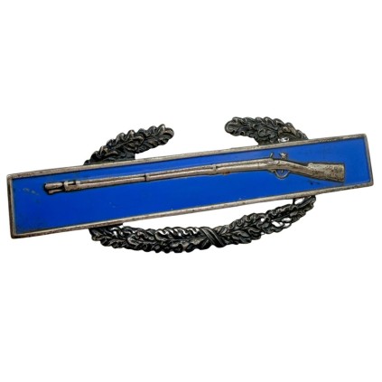 Brevet Combat Infantryman Badge (CIB) – Argent Sterling – Clutch PAT NOS