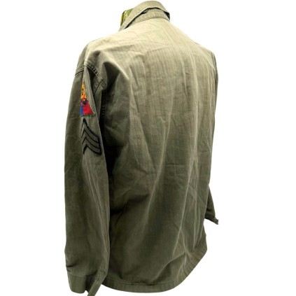 Veste HBT M-1943 – 2nd Armored Division – Sergent – Taille 38R
