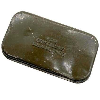 Pansement individuel "Carlisle Model" – Boîte métal OD – Avec Sulfanilamide