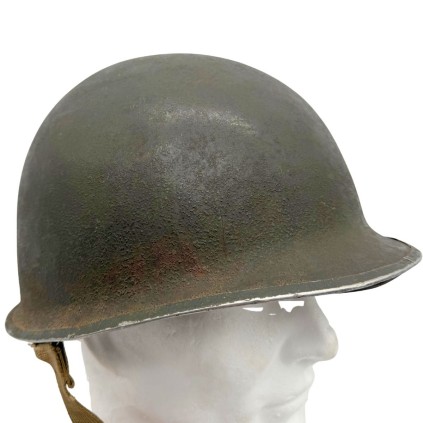 Casque US M1 – Coque Schlueter – Liner Westinghouse Rayonne – Nominatif